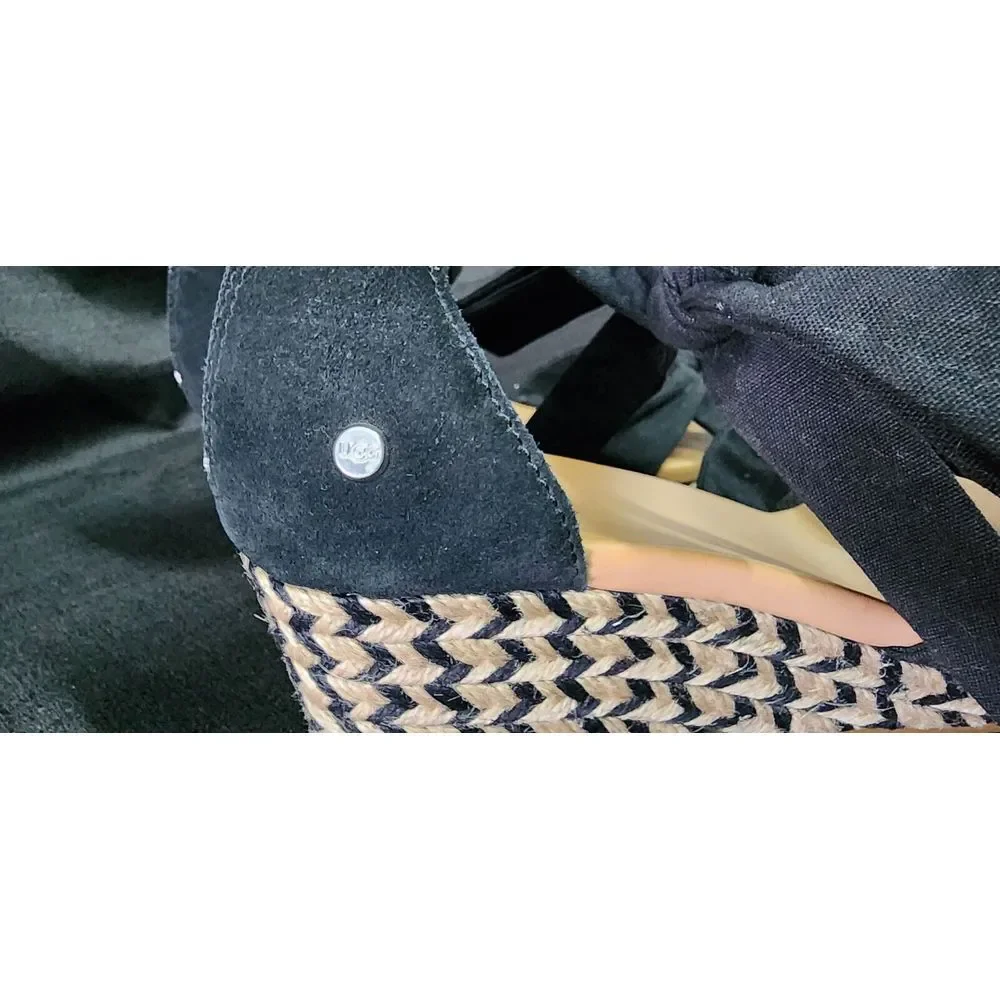 UGG Sandal Yarrow Platform‎ Wedge Black Women's 9